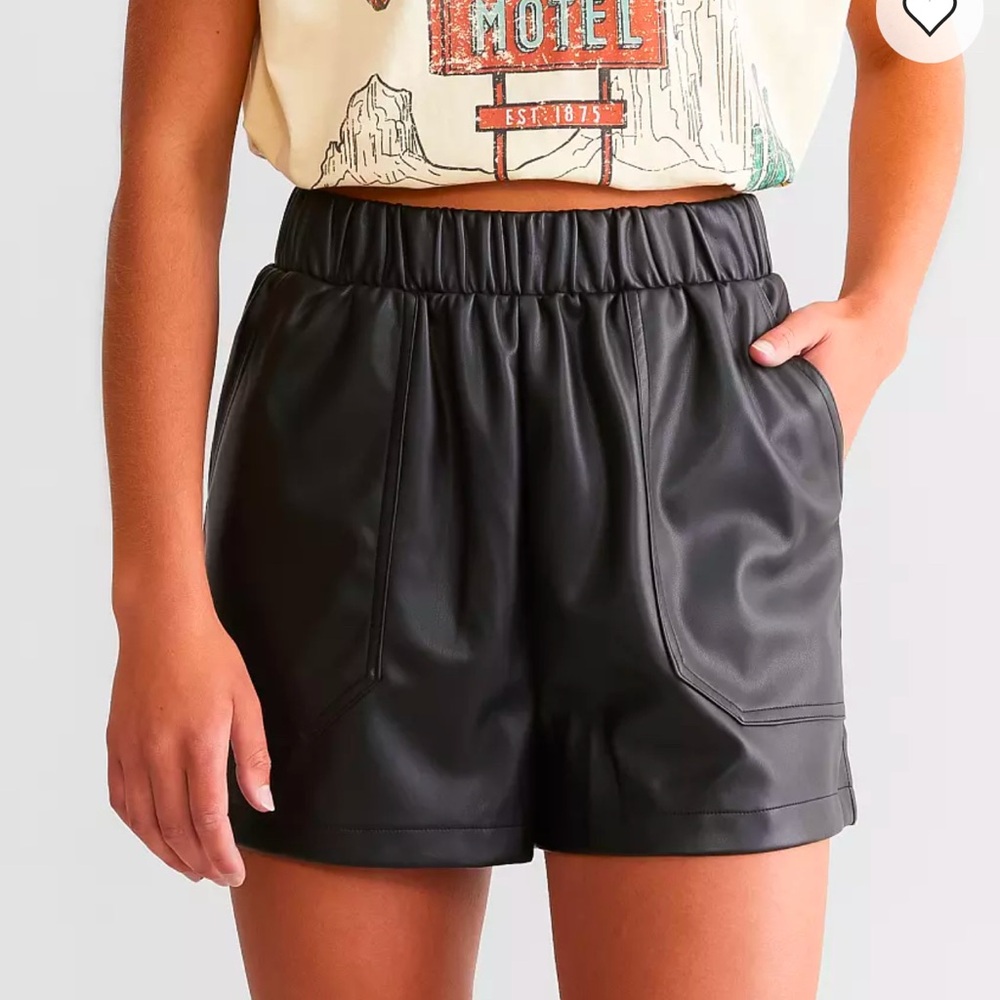 Steve Madden Black High Waist Shorts